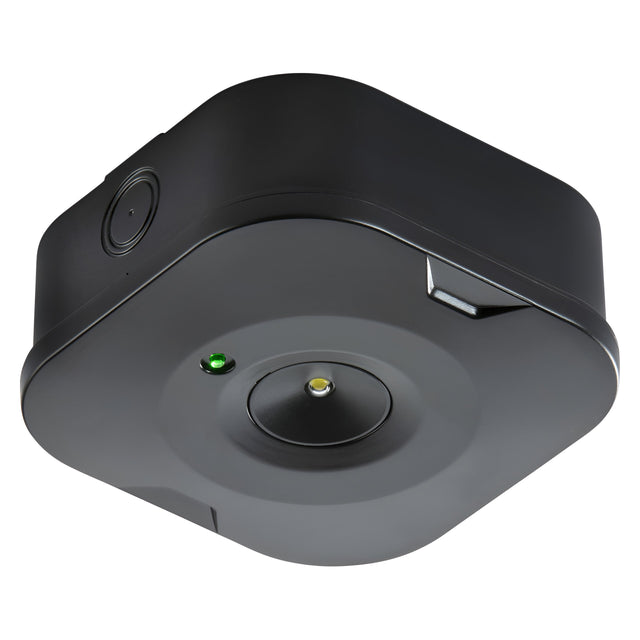 230V 3W LED Surface Emergency Downlight Black