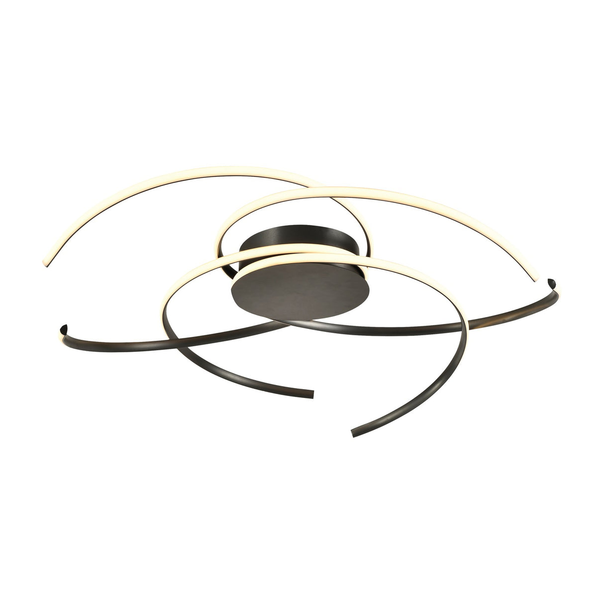 Cadence LED Flush Ceiling Light - Black