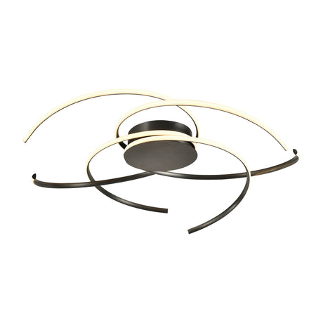 Cadence LED Flush Ceiling Light - Black