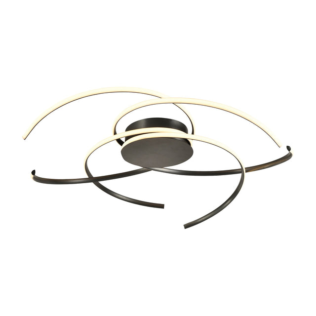 Cadence LED Flush Ceiling Light - Black