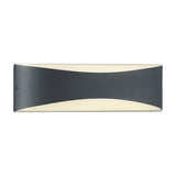 Konda LED Up Down Outdoor Wall Light – Anthracite