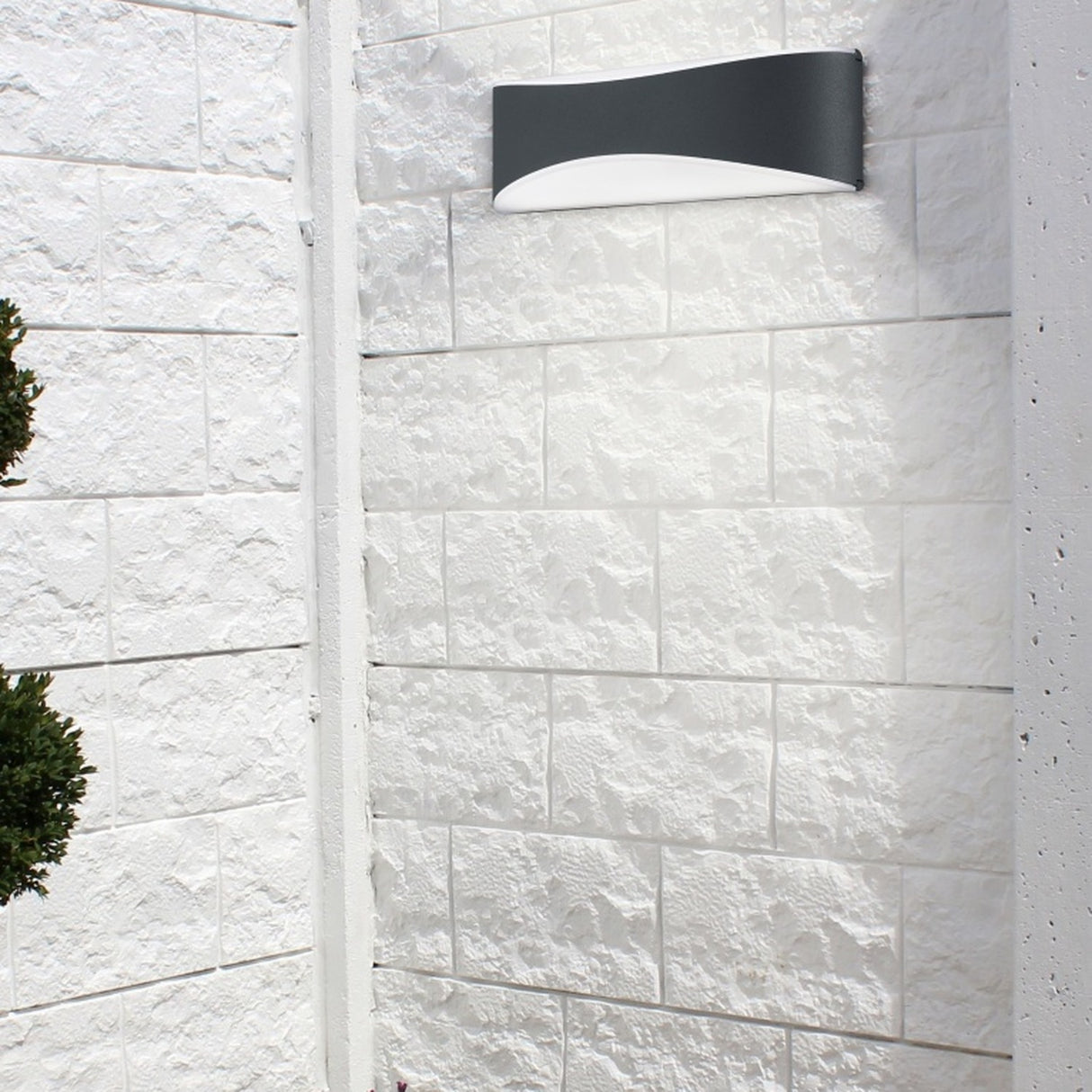 Konda LED Up Down Outdoor Wall Light – Anthracite
