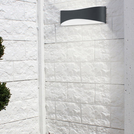 Konda LED Up Down Outdoor Wall Light – Anthracite