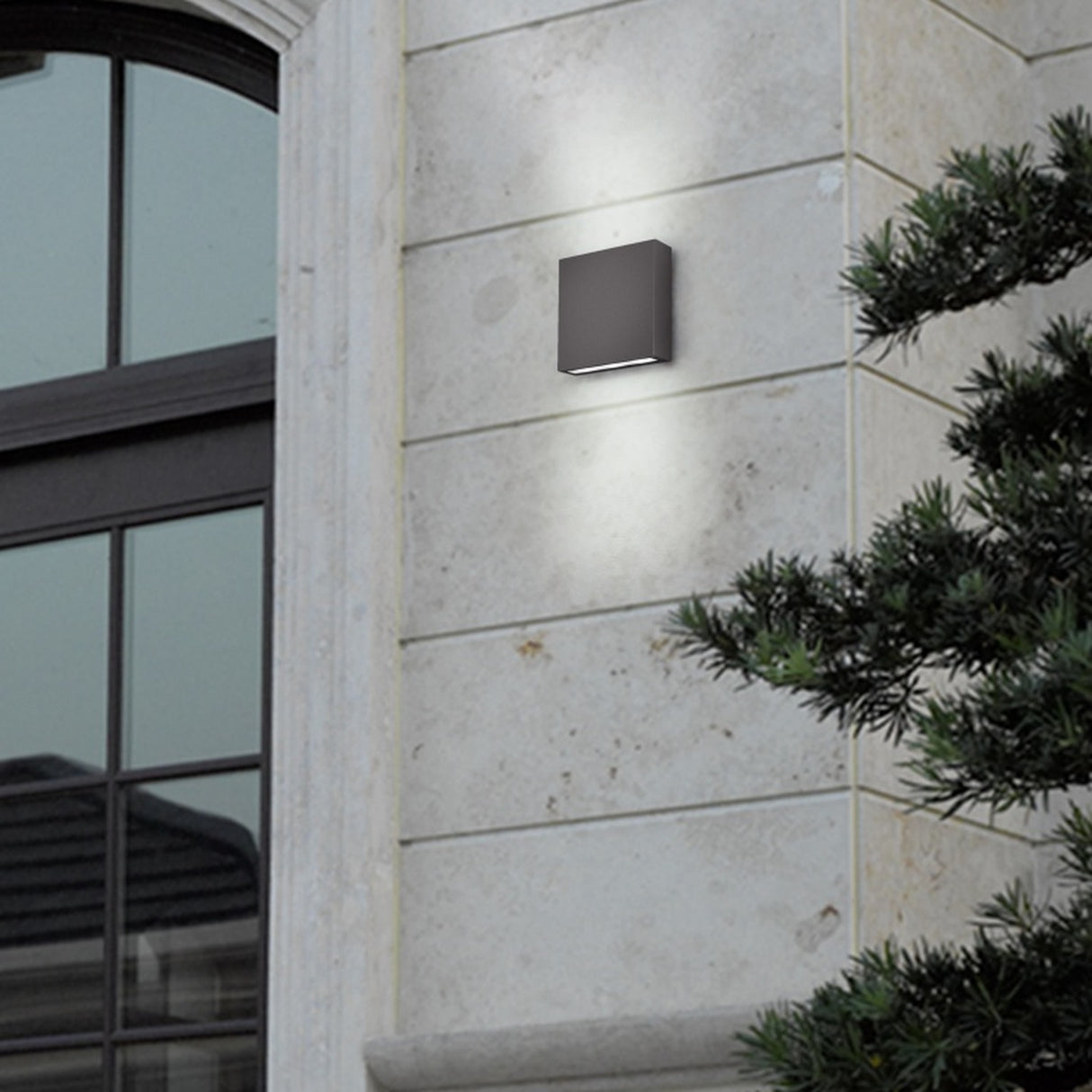 Thames LED Up Down Outdoor Wall Light – Anthracite