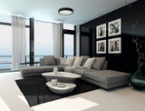 Jasmin Ø280 E27 Round Ceiling Light WE - Wenge