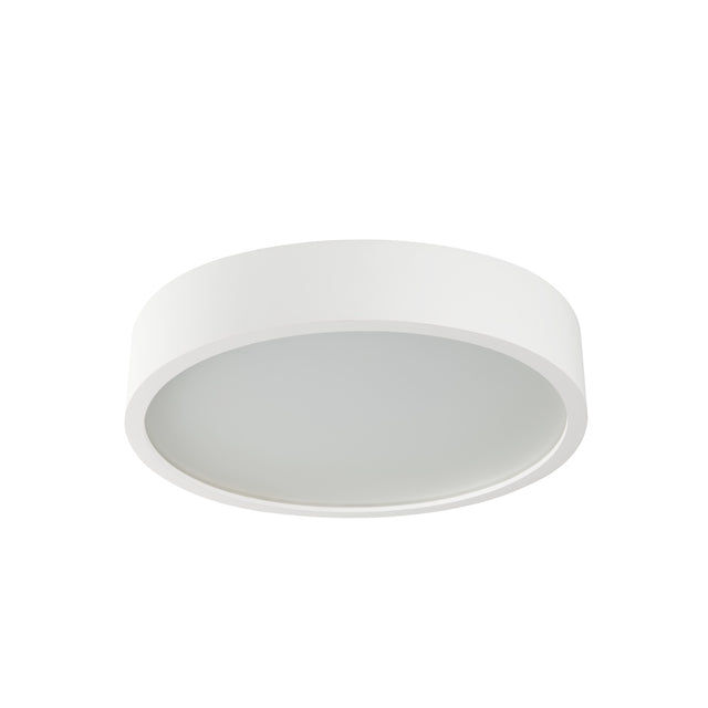 Jasmin Ø280 E27 Round Ceiling Light - Matte White