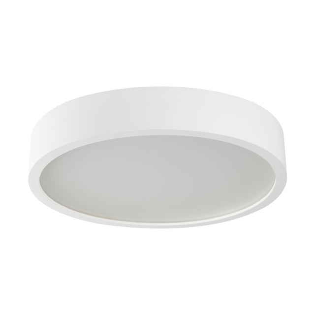 Jasmin Ø380 Round E27 Ceiling Light - Matte White