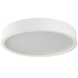 Jasmin Ø480 3 x E27 Round Wooden Ceiling Light - Matte White