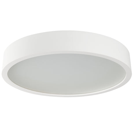 Jasmin Ø480 3 x E27 Round Wooden Ceiling Light - Matte White
