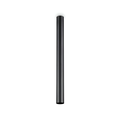 The Noctis Ceiling Light - Black, 75cm is a sleek, matte black cylindrical fixture that showcases a minimalist design. Installed directly on the ceiling, it emits a focused beam downward, enhancing any contemporary space with its modern aesthetic.