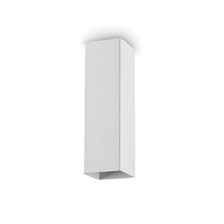 Introducing the Emberlux Ceiling Light, a minimalist, sleekly designed white fixture measuring 20cm. With its modern aesthetic and dimmable GU10 bulb, this light mounts seamlessly against a plain white background, combining versatility with elegance in its functionality.