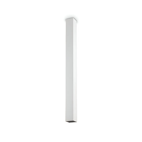 Against a plain white background, the Emberlux Ceiling Light - White 75cm presents a sleek and modern aesthetic. With its minimalist design, this tall and narrow fixture enhances any contemporary setting.