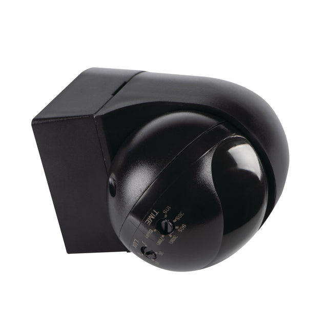 PIR Motion Sensor IP44 Mini Black 80mm - 23456