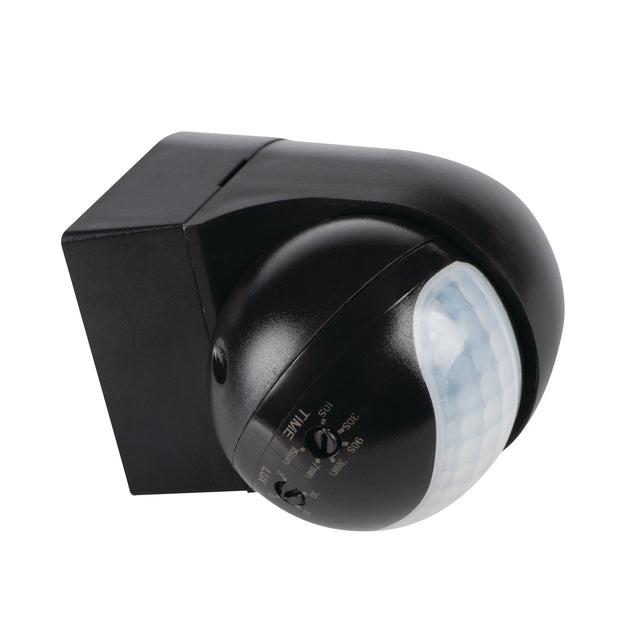PIR Motion Sensor Mini Black 80mm IP44 23459