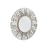 Claridge Deco Round Wall Mirror Gold - 120cm