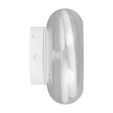 Tarsia LED Glass Wall Light – Matt White