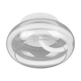 Tarsia LED Glass Wall Light – Matt White