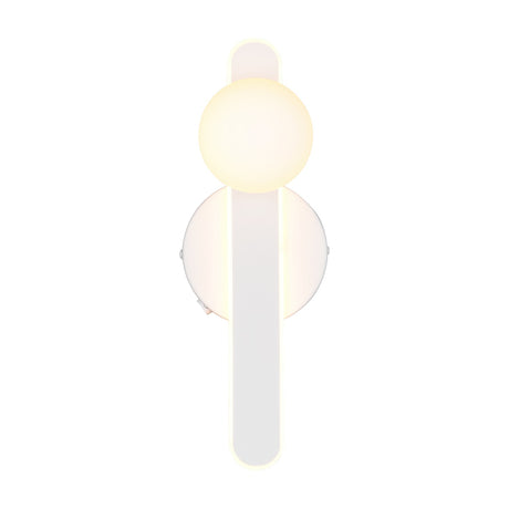 Napoli LED Glass Wall Light – Matt White