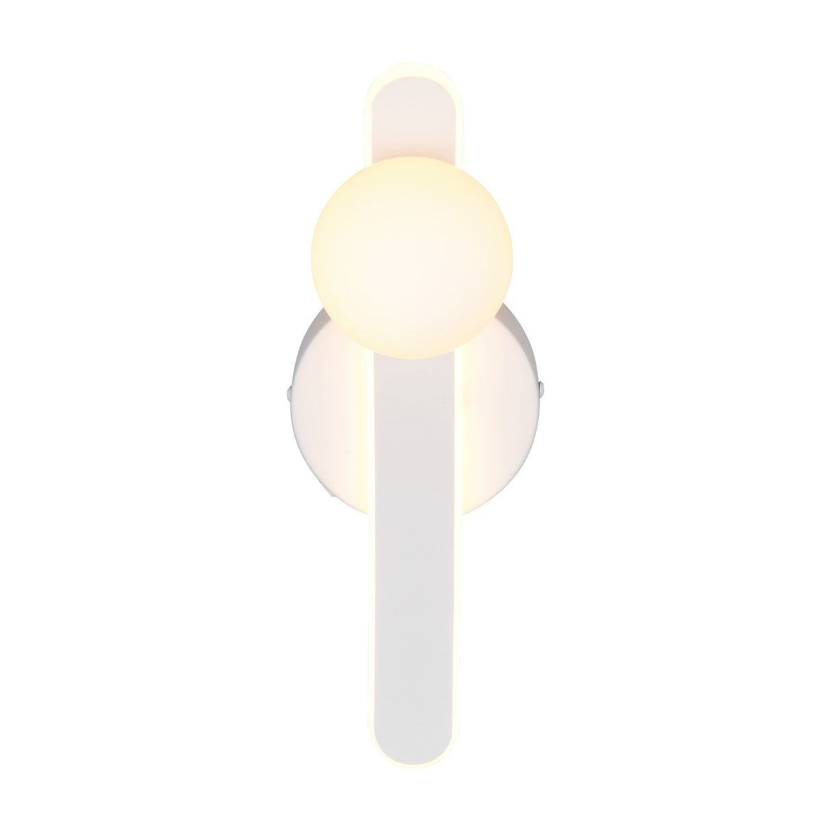 Napoli LED Glass Wall Light – Matt White