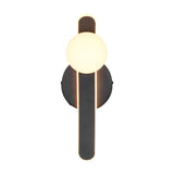 Napoli LED Glass Wall Light – Matt Black