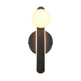 Napoli LED Glass Wall Light – Matt Black