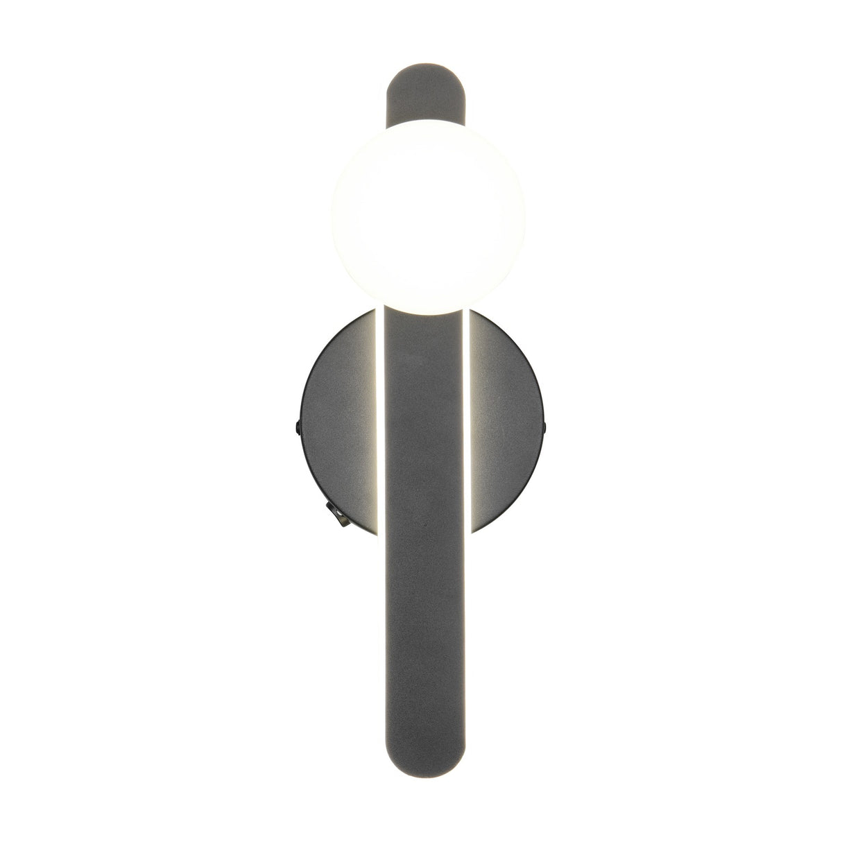 Napoli LED Glass Wall Light – Matt Black