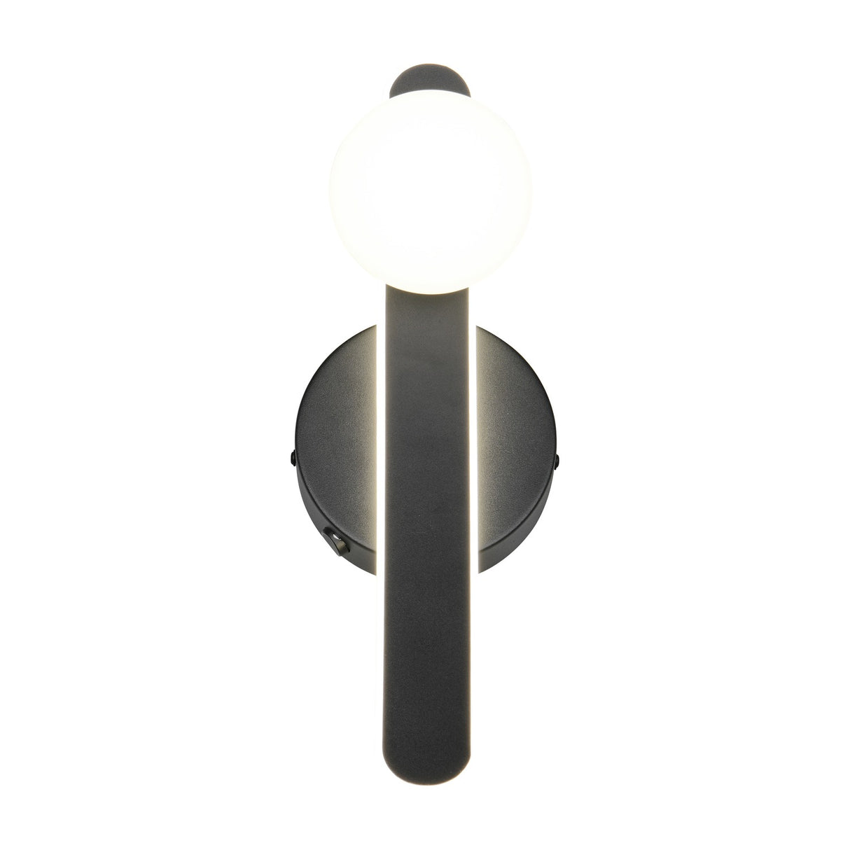 Napoli LED Glass Wall Light – Matt Black