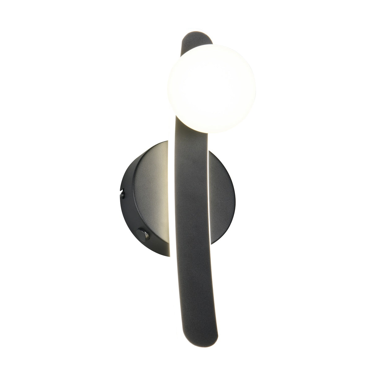 Napoli LED Glass Wall Light – Matt Black