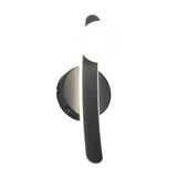Napoli LED Glass Wall Light – Matt Black