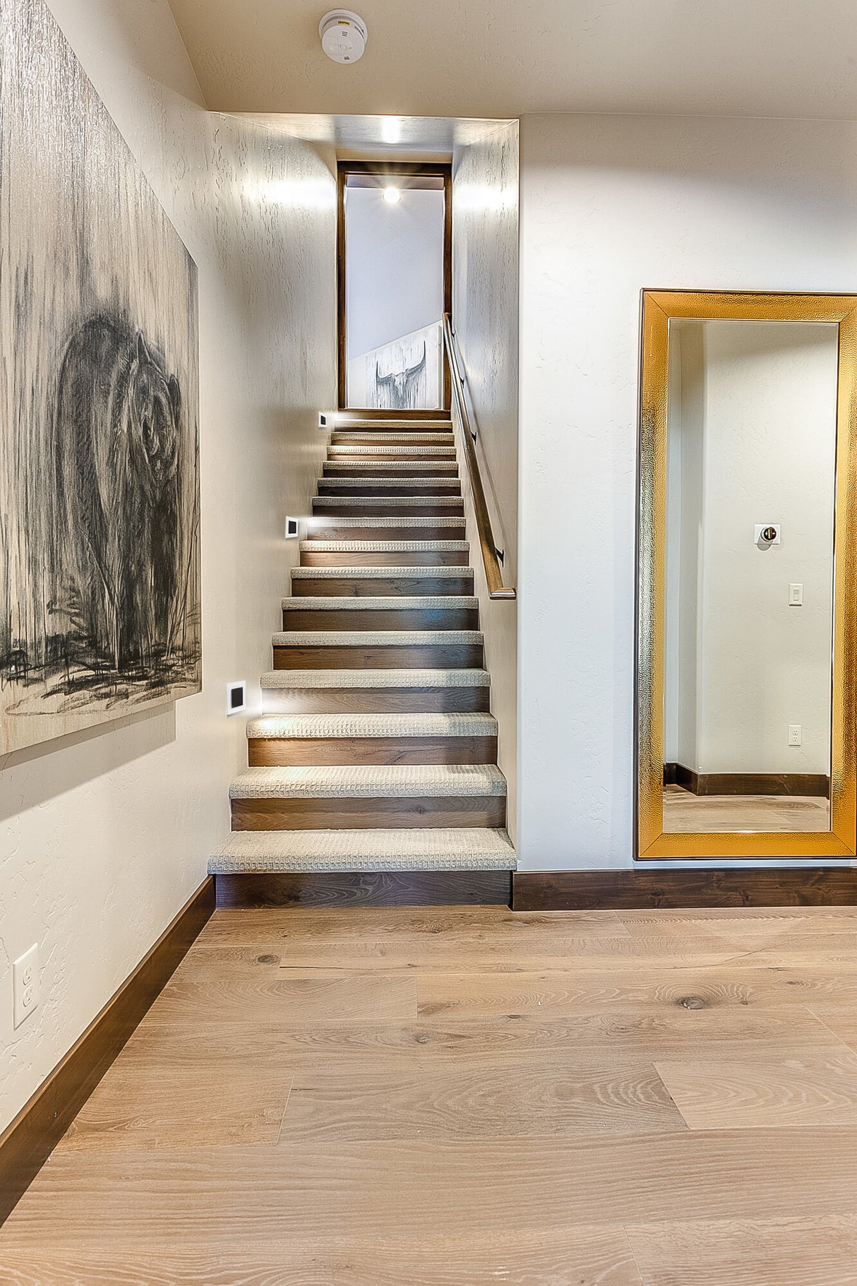 APUS 1.3W LED Step Light Mains Daylight - Steel