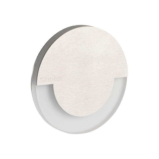 Sola 1.3W Recessed LED Step Light Warm White - Steel