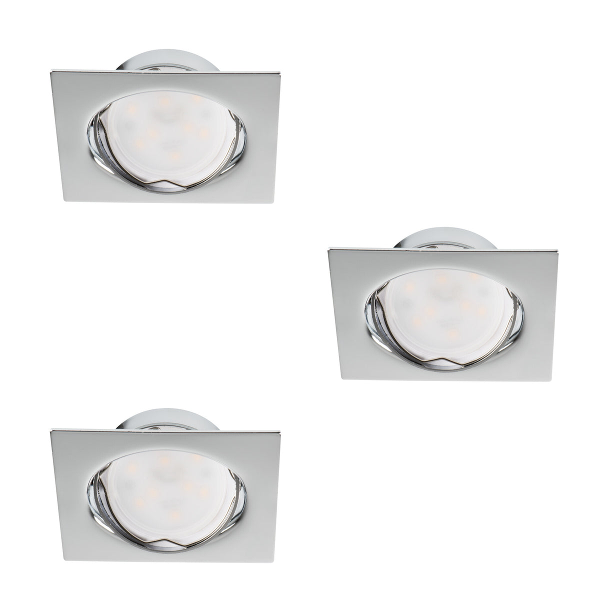 TRIBIS II 10W GU10 LED Spotlight Adjustable Square - Chrome