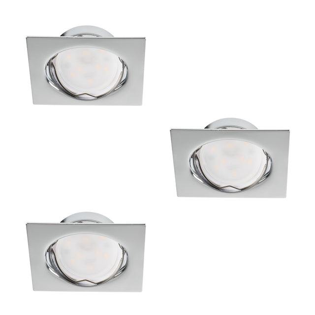 TRIBIS II 10W GU10 LED Spotlight Adjustable Square - Chrome