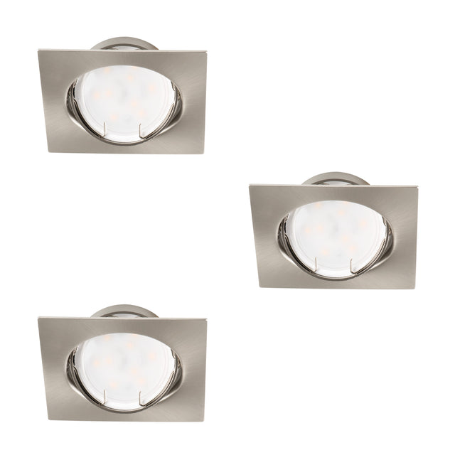 TRIBIS II C/M GU10 10W Recessed Square Spotlight - Matt Chrome