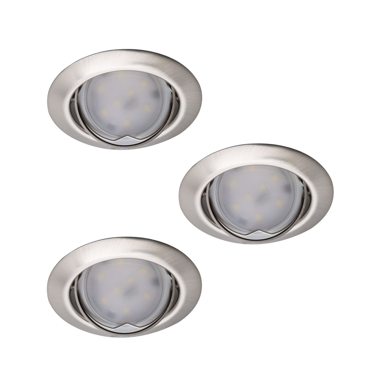 Tribis II C/M GU10 Recessed Downlight - Matte Chrome