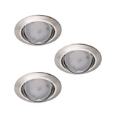 Tribis II C/M GU10 Recessed Downlight - Matte Chrome