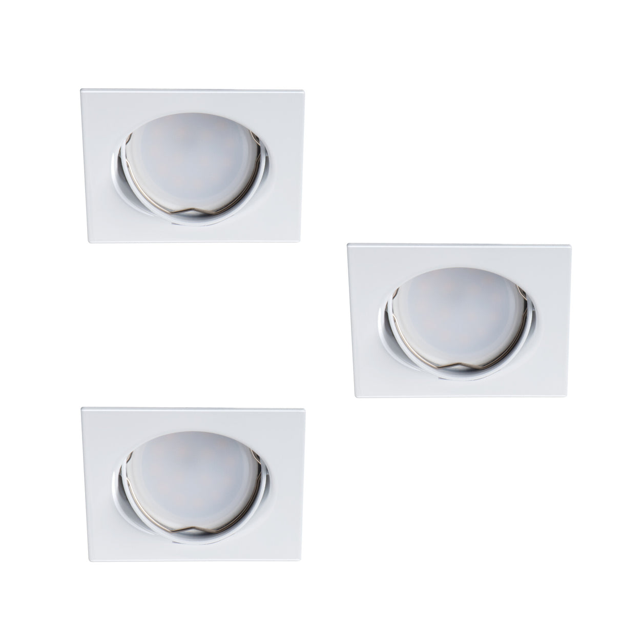 TRIBIS II GU10 Recessed Spotlight Square Adjustable - White