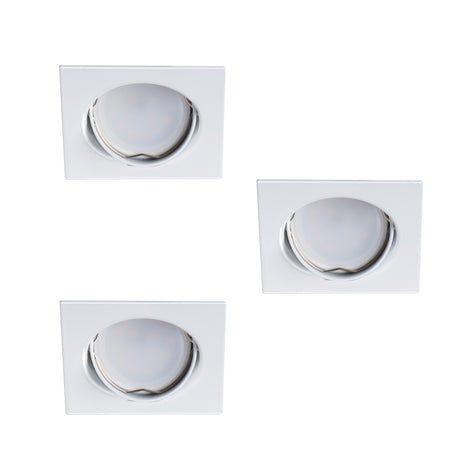 TRIBIS II GU10 Recessed Spotlight Square Adjustable - White