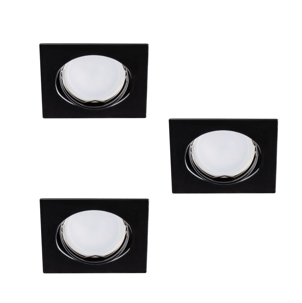 TRIBIS II 10W GU10 Recessed Spotlight Adjustable - Black