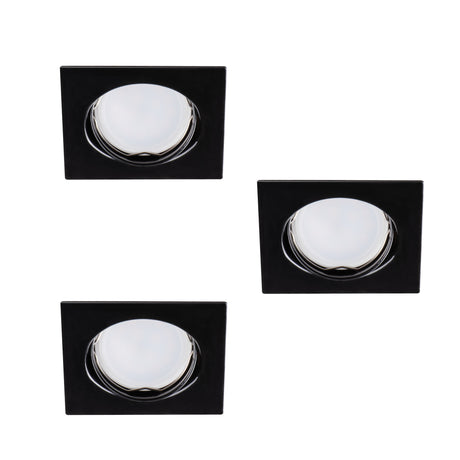 TRIBIS II 10W GU10 Recessed Spotlight Adjustable - Black