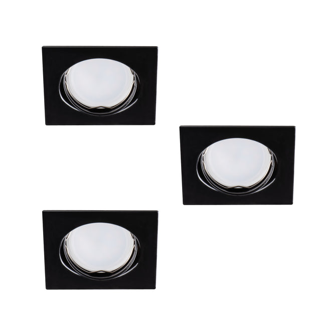 TRIBIS II 10W GU10 Recessed Spotlight Adjustable - Black