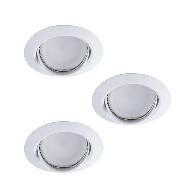 Tribis II GU10 Recessed Downlight - White