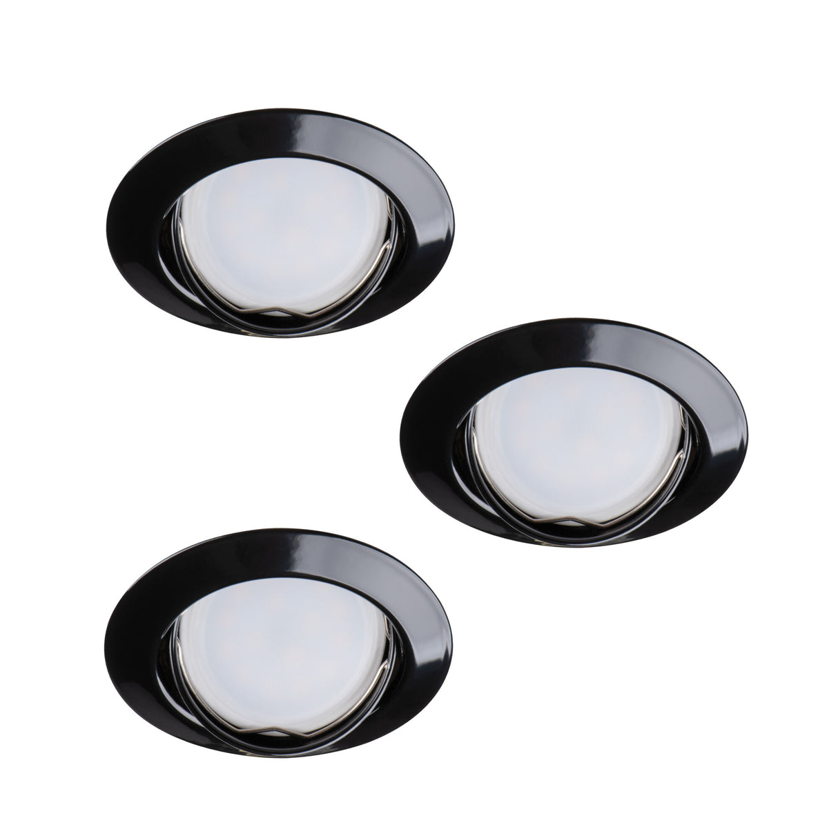 Tribis II Round GU10 Recessed Downlight - Black