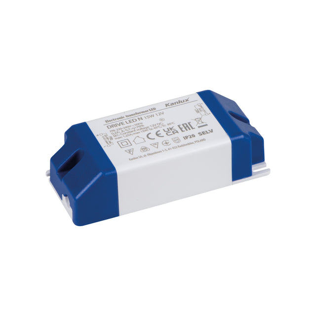 12V DC 15W LED Driver Power Supply IP20 - 90mm