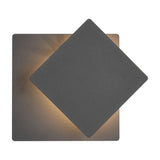 Mio LED Square Wall Light – Matt Black