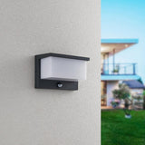 Nestos LED PIR Outdoor Wall Light – Anthracite