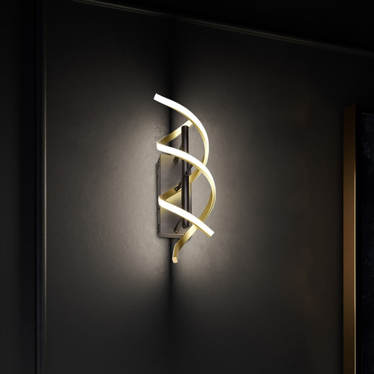 Sequence LED Wall Light – Satin Brass