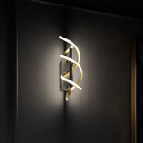 Sequence LED Wall Light – Satin Brass