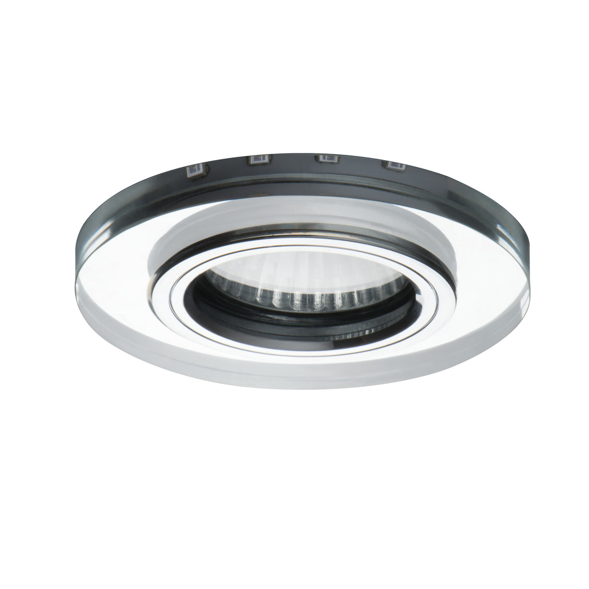 Soren O-BL GU10 Round Recessed Downlight - Silver