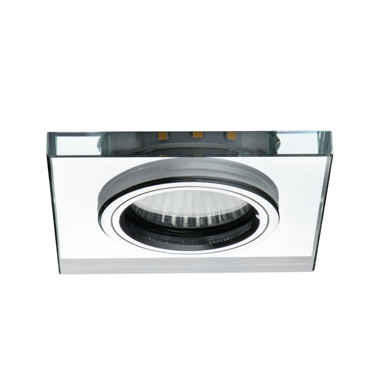 Soren L-SR 20W Recessed Square GU10 Downlight Warm White - Silver